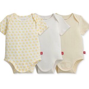 Magnetic Me Baby Cotton Bodysuits 3 Pack Bundle
